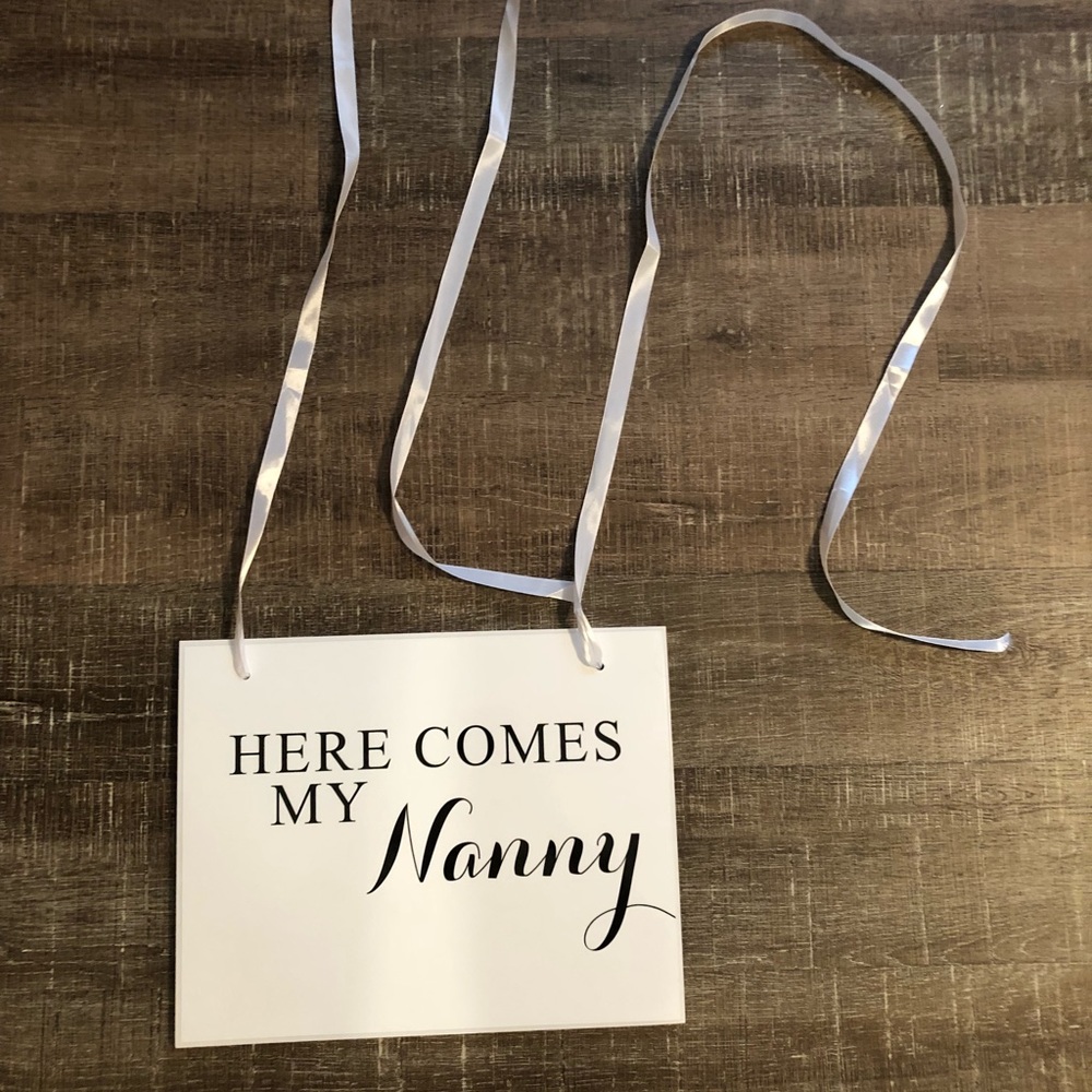 Wedding sign.